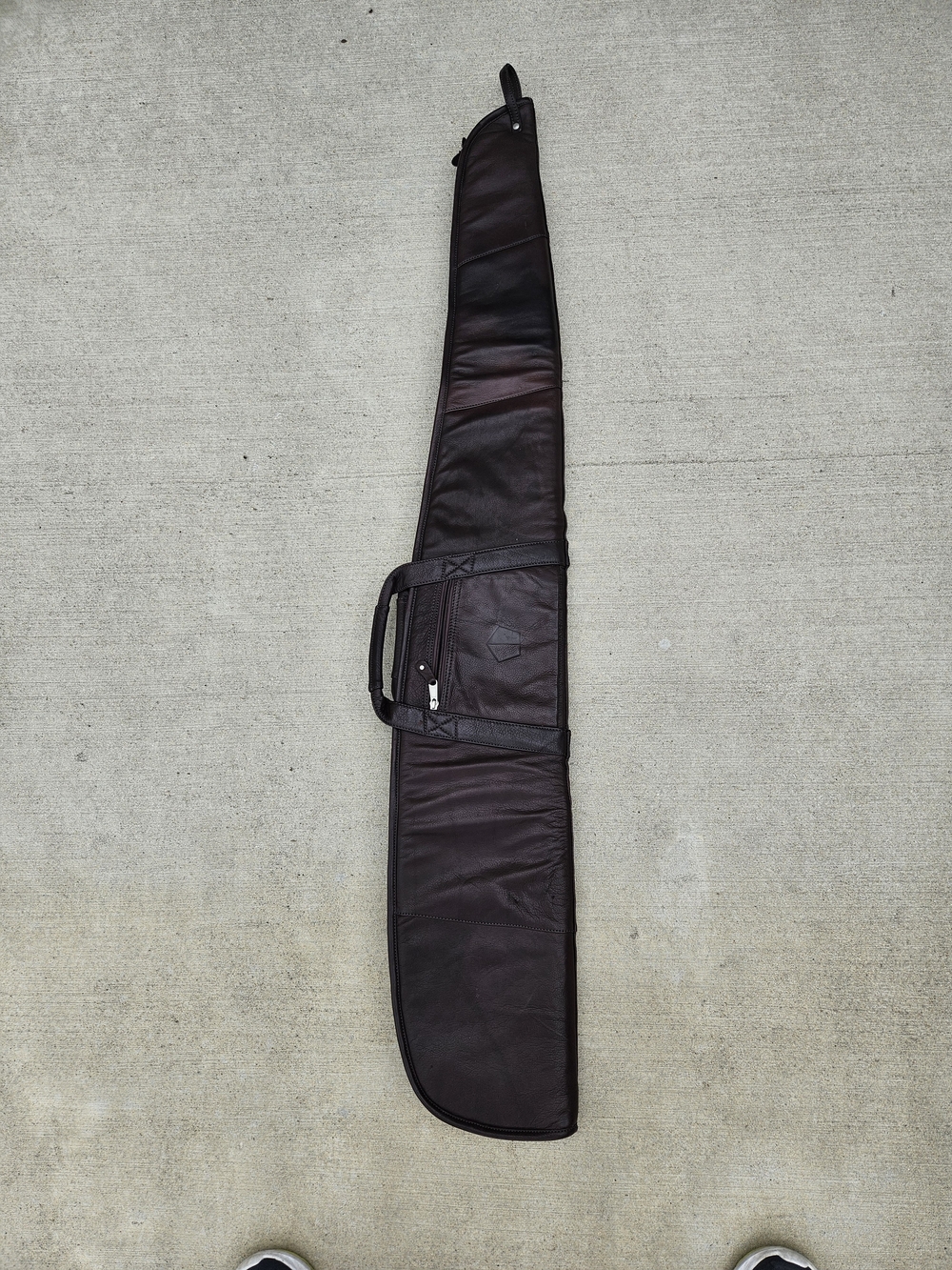 52" Canyon Tan Leather Rifle Shotgun Hunting Gun Case